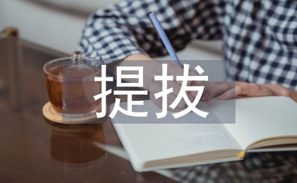 提拔考察干部鑒定材料